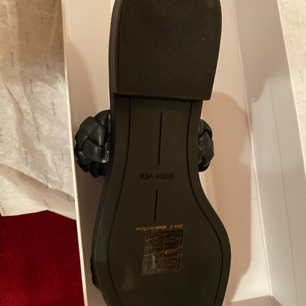 Black Double Braid Slides - image 2